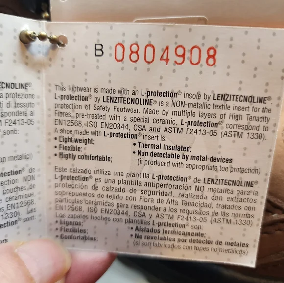 Carhartt Men's Brown Boot Insulated Steel toe 8.5D Leather Slip Resistant NIB - Picture 7 of 16